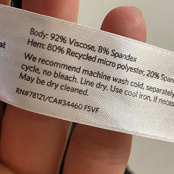 Eileen Fisher Black Midi Dress Long Sleeve Mesh Trim Small - Picture 10 of 10